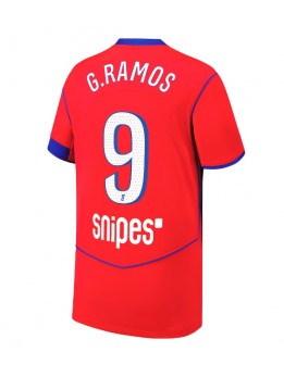 Billige Paris Saint-Germain Goncalo Ramos #9 Tredjedrakt 2025-26 Kortermet